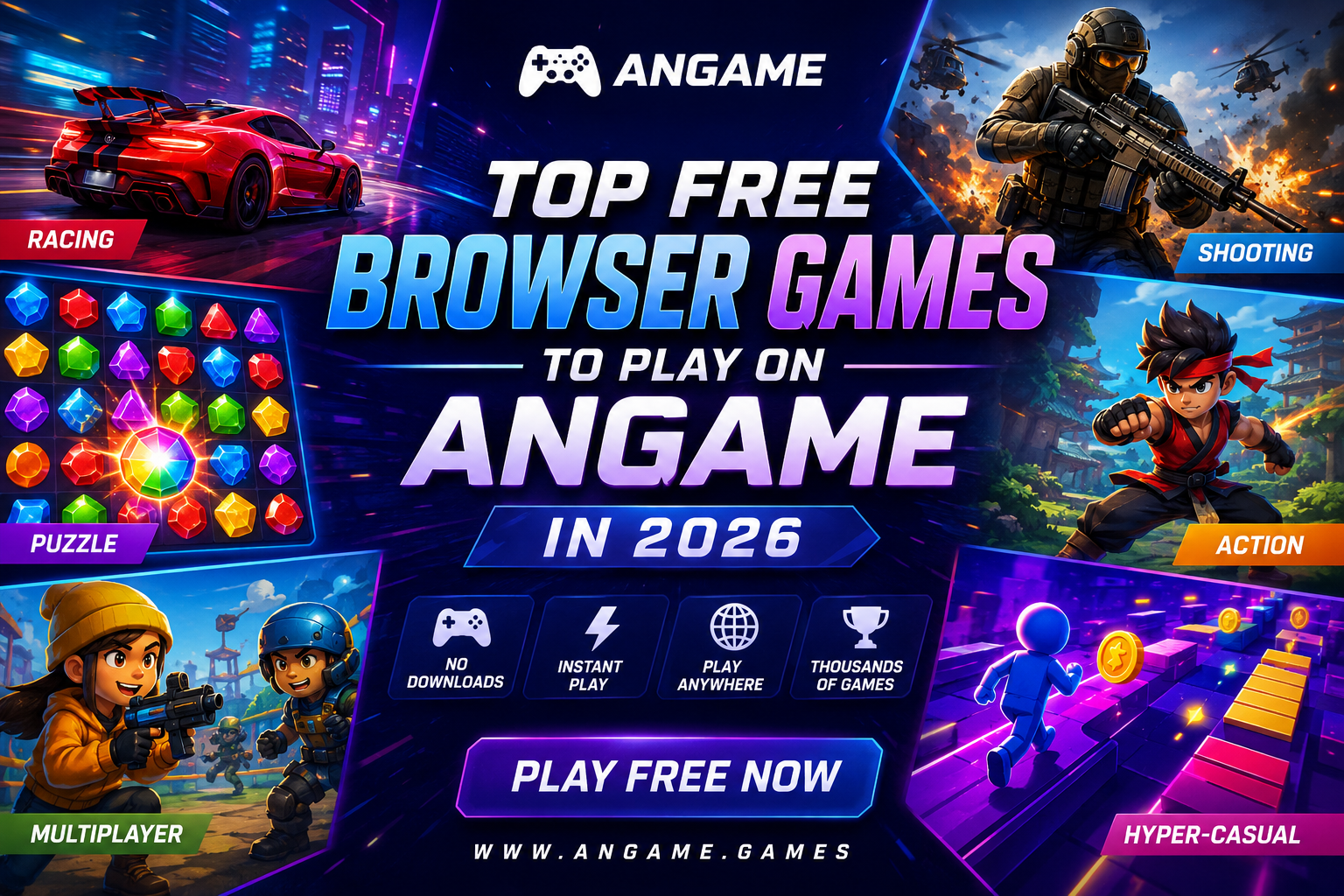 Top Free Browser Games to Play on ANGAME in 2026